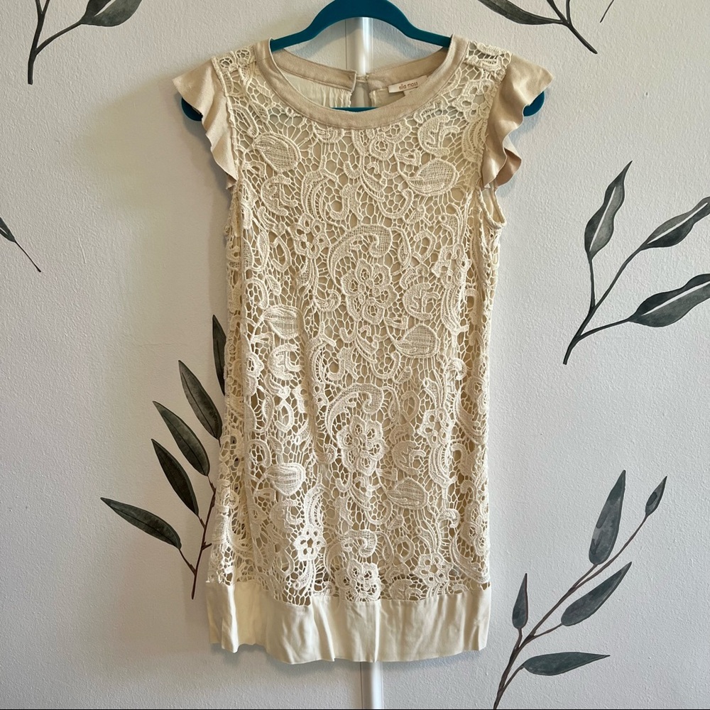 Ella Moss Lace Crochet Dress